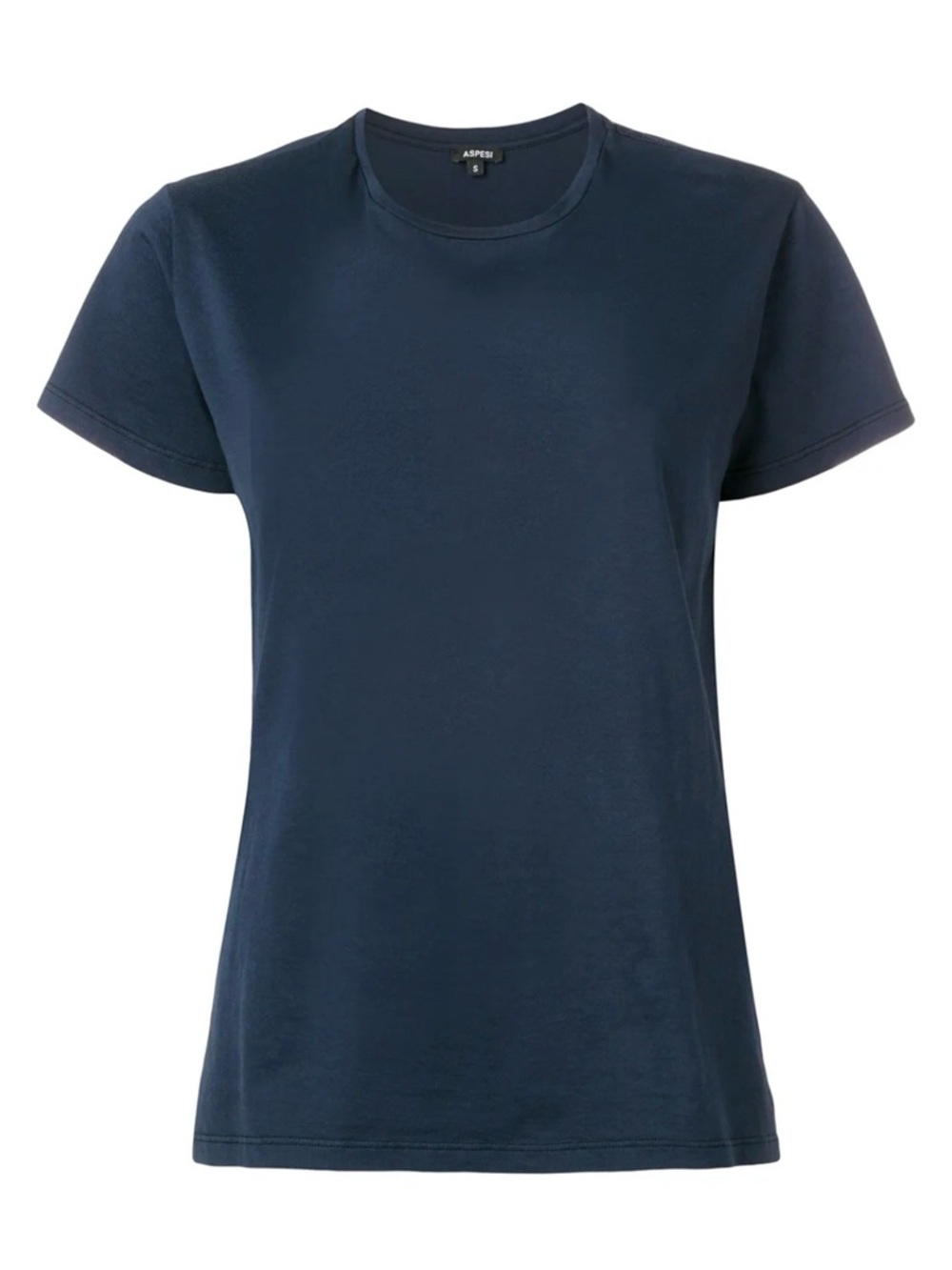 NWT ASPESI Blue 100% Cotton Knit Tee - Small